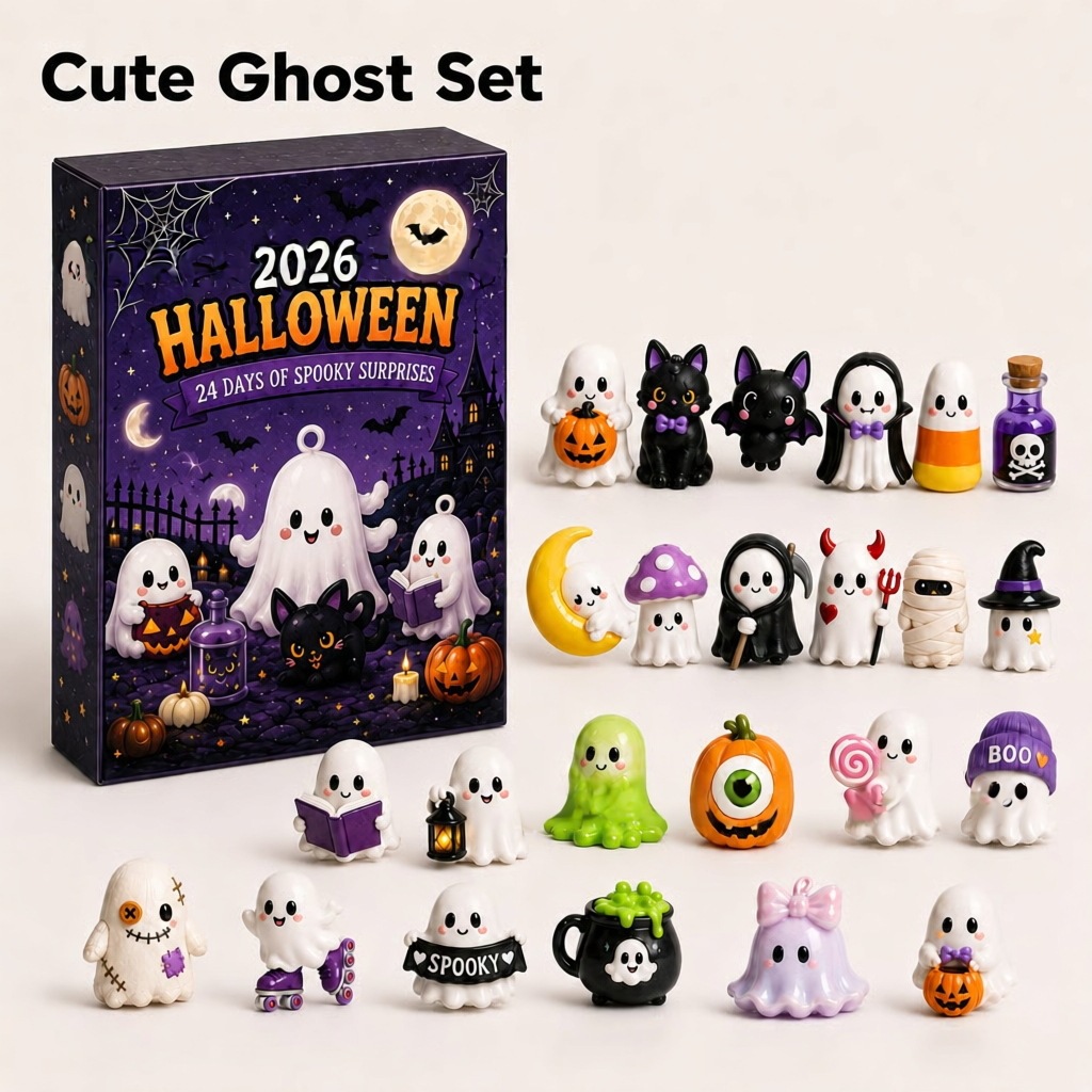 Advent Calendar Gift - Halloween Adventskalender 2026, 24 dagen griezelige