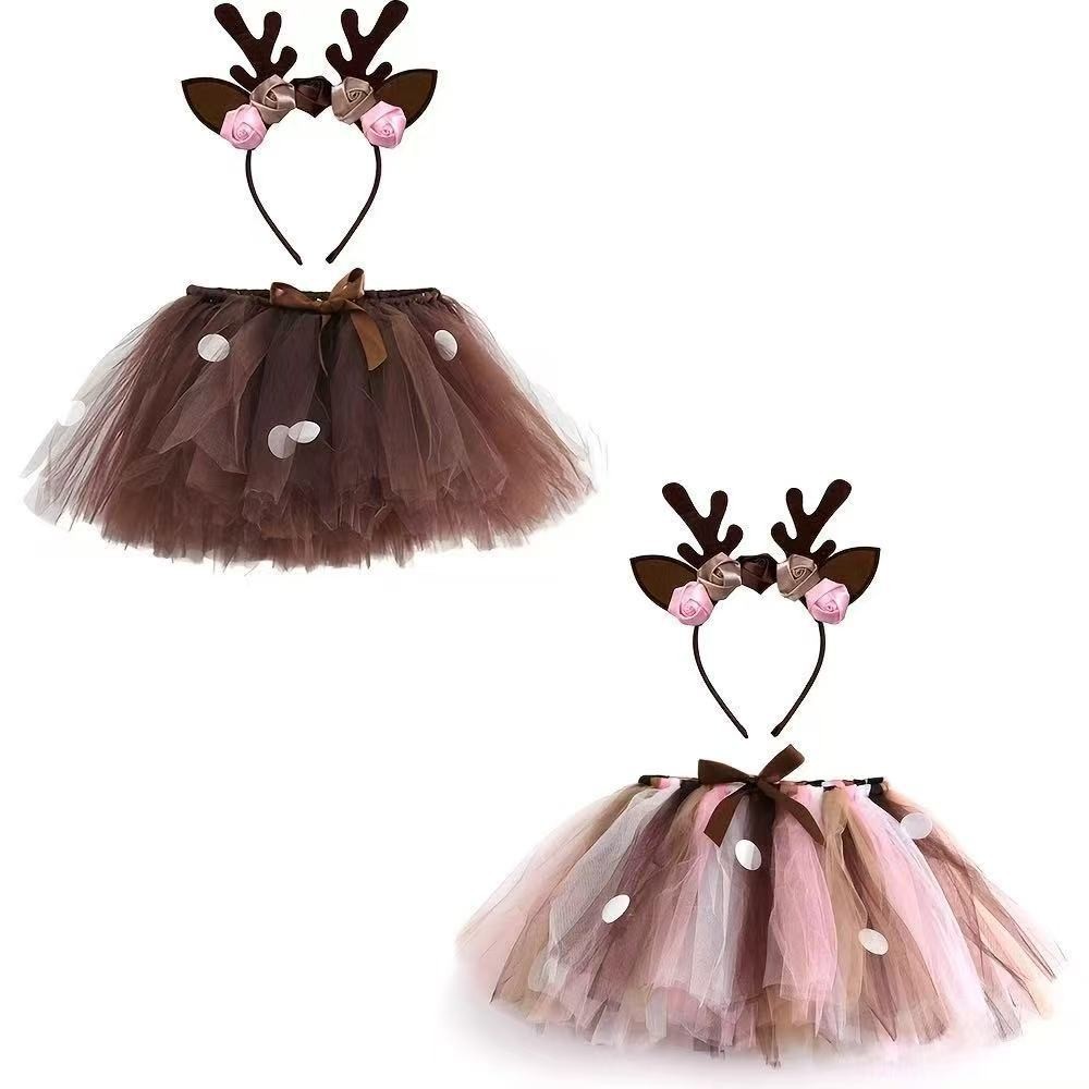 Reindeer Antlers Headband - Herten Tutu Rok Pluizige Verjaardagspartij Tutu