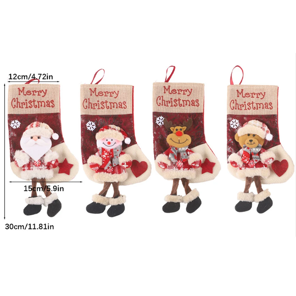 Christmas Stocking Hanging - Grote kerstman-kerstsok voor het ophangen van