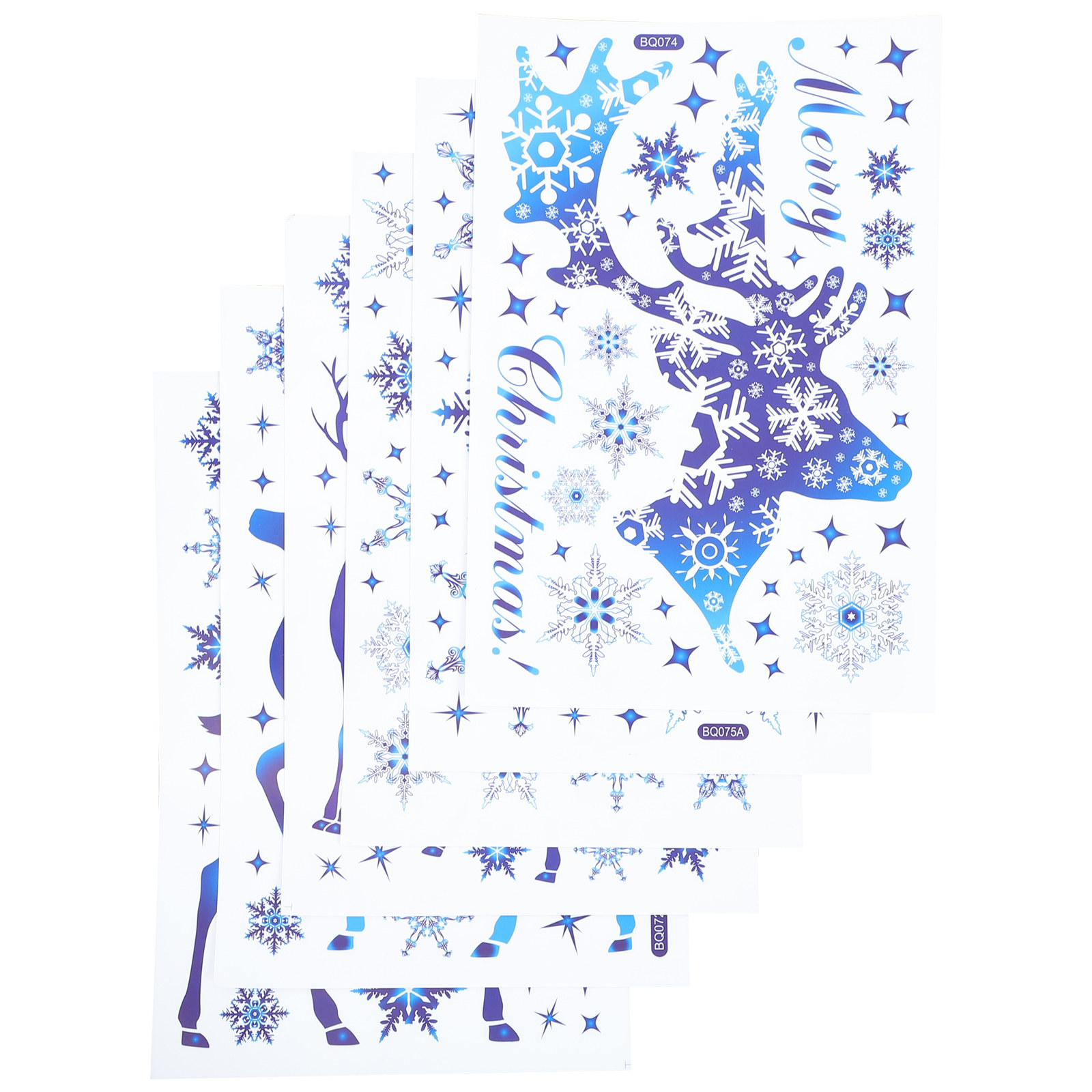 Snowflake Window Decal - 6 vellen sneeuwvlok raamstickers stickers vakantie