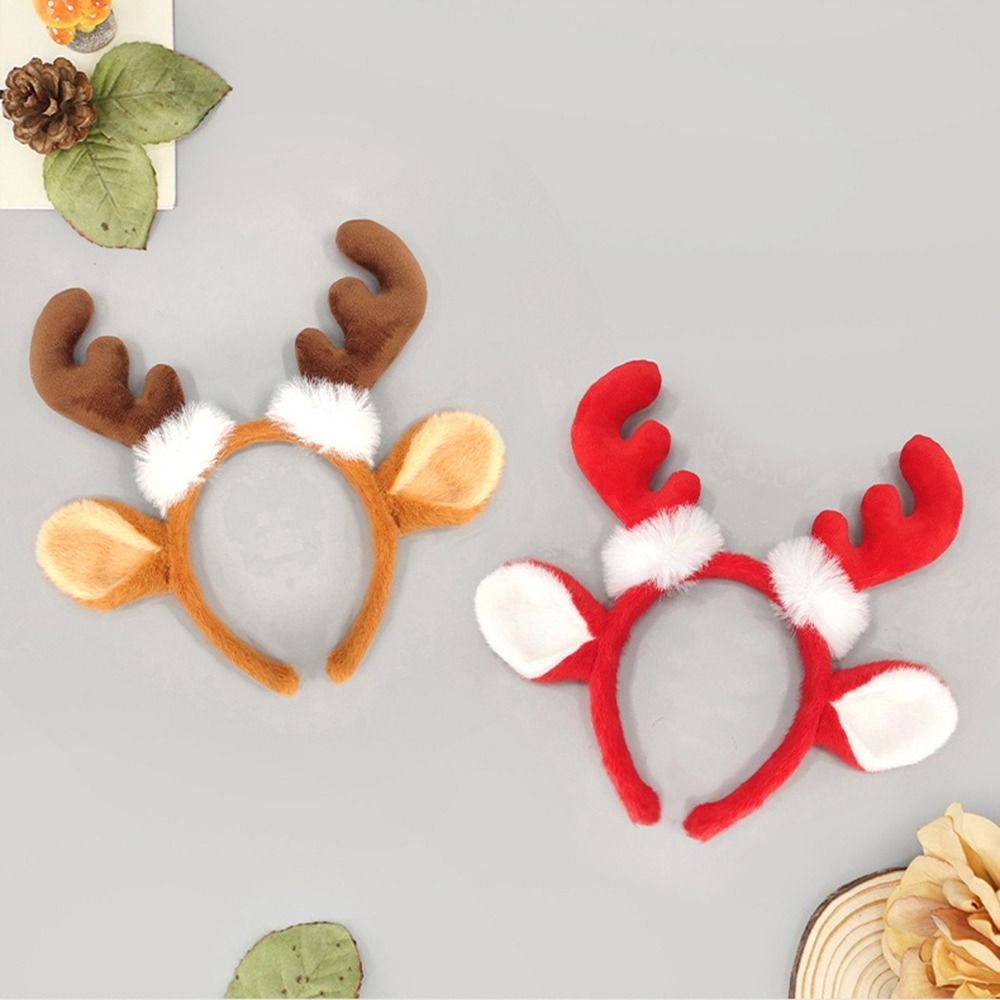 Pluche hertenhoorn haarband, s - Reindeer Antlers Headband recensie en prijs