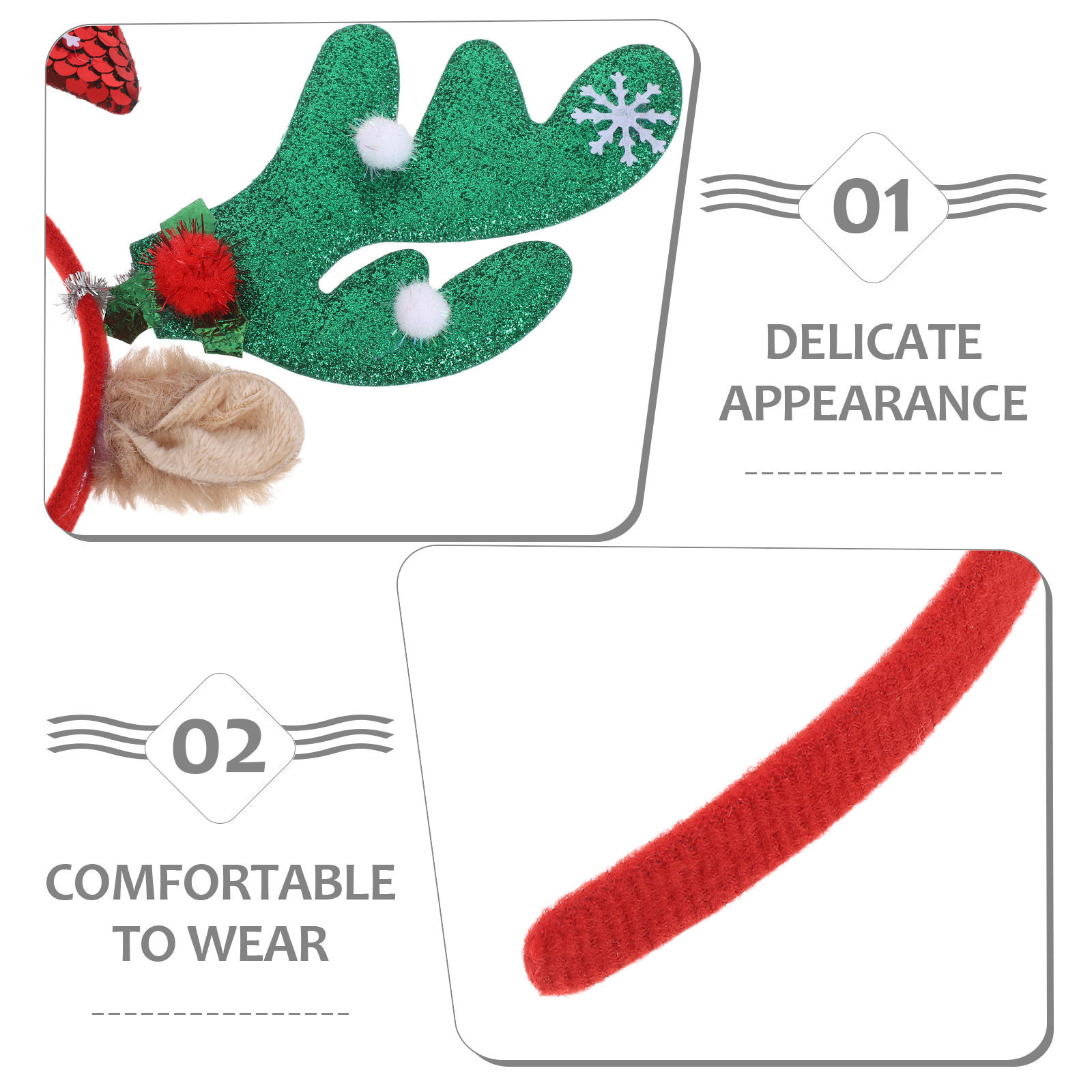 2 stuks schattige rendierhoofd - Reindeer Antlers Headband recensie en prijs
