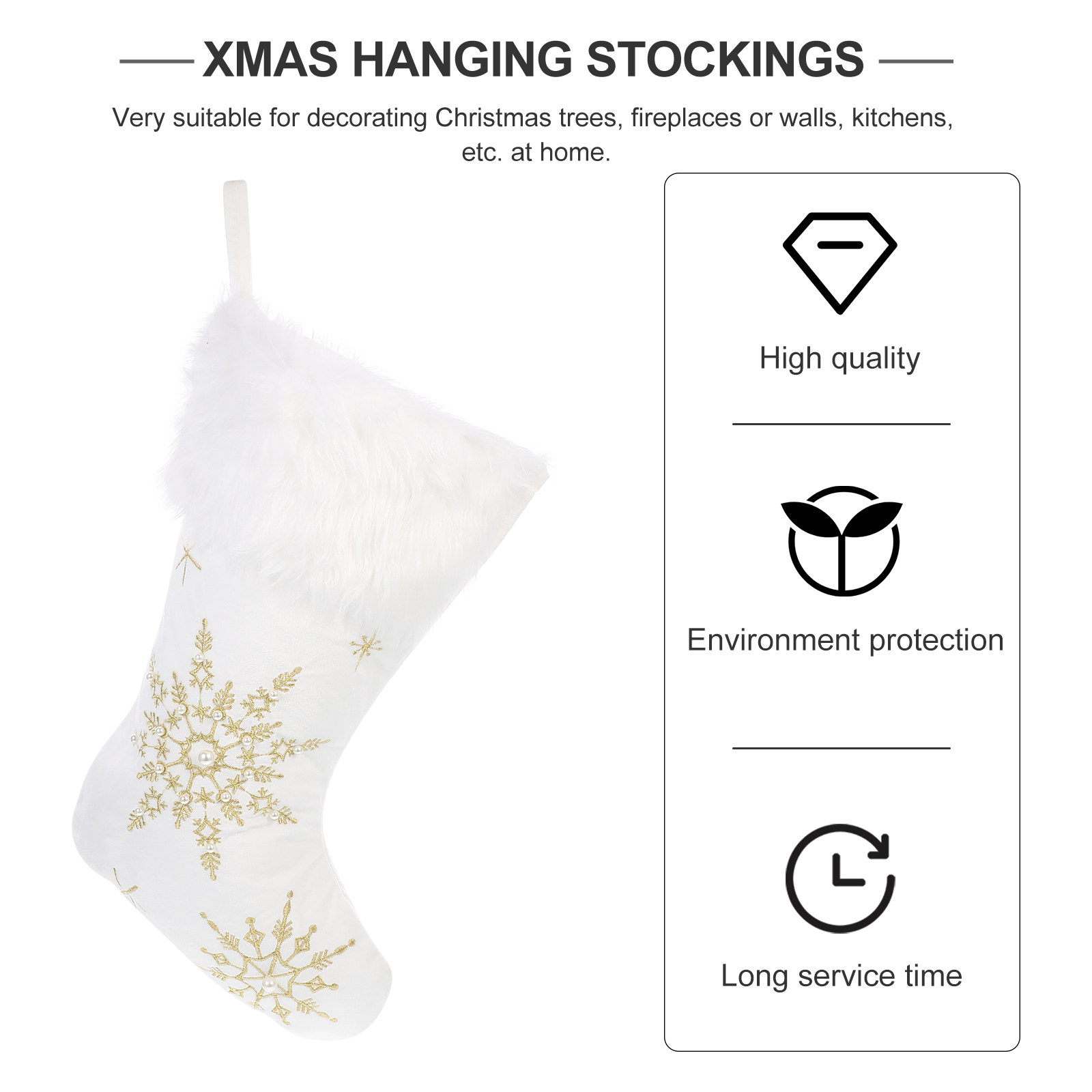 1 Stuks Kerstsok Decoratie Han - Christmas Stocking Hanging recensie en prijs