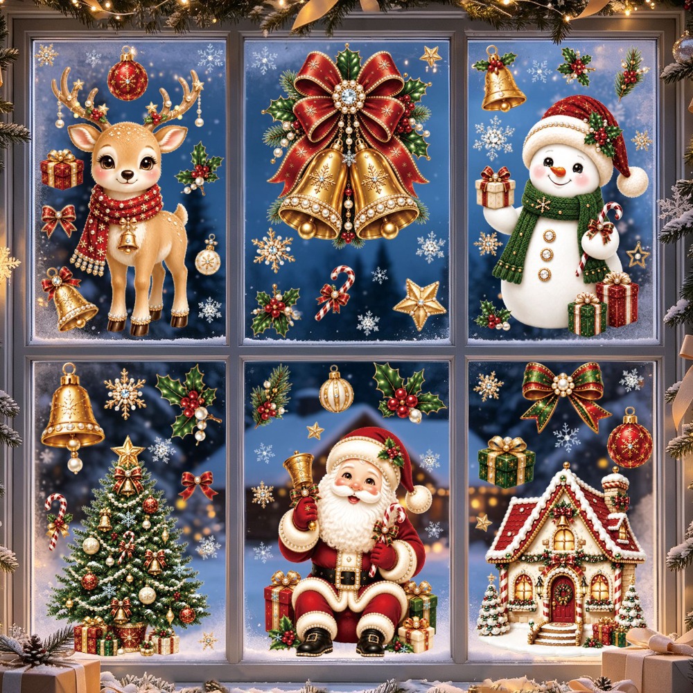 Kerstmis 2027 Nieuwe Raamstick - Snowflake Window Decal recensie en prijs