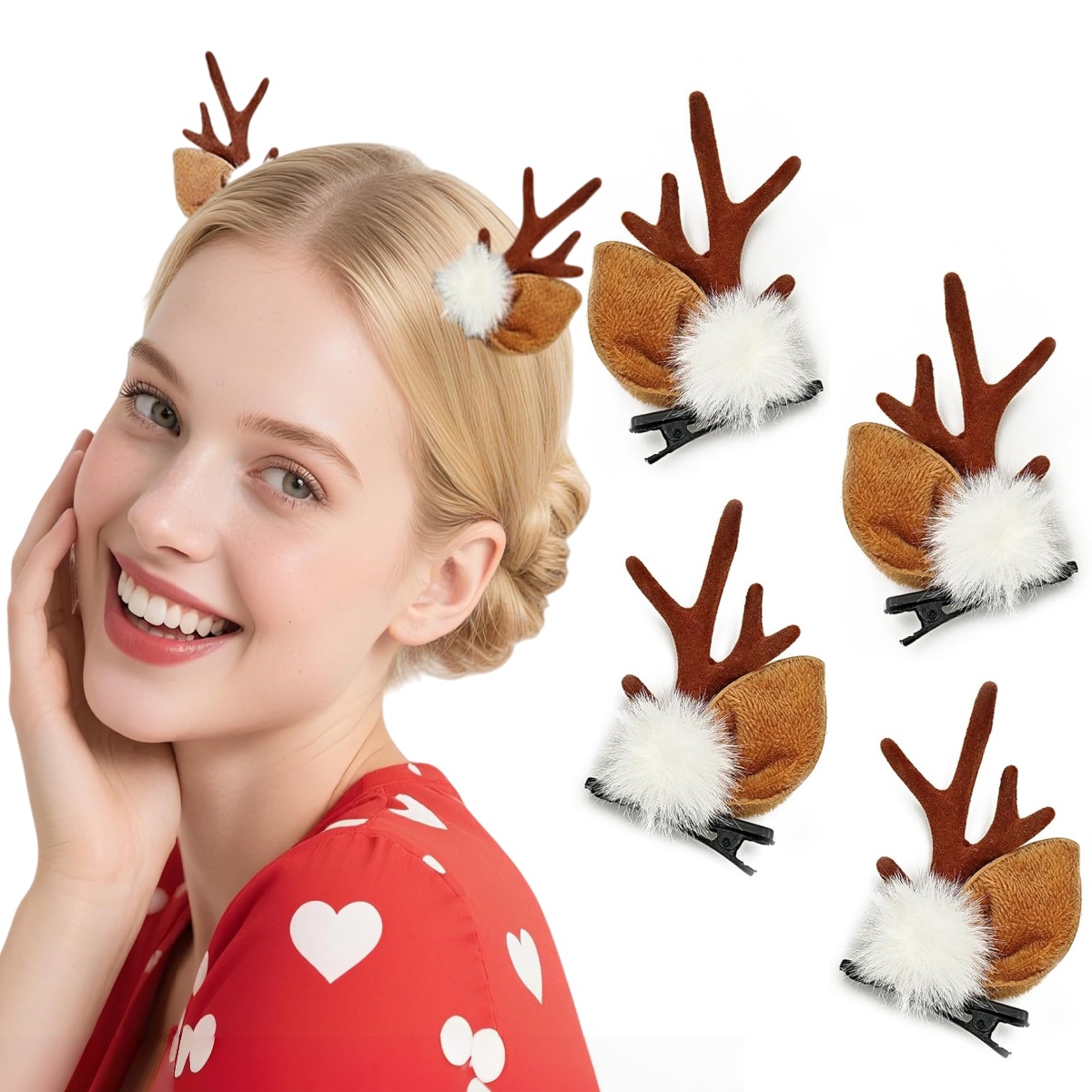 1/2Pairs Kleine Hertenoren Gew - Reindeer Antlers Headband recensie en prijs